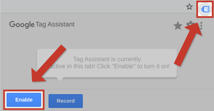 Aloita Google Tag Assistant
