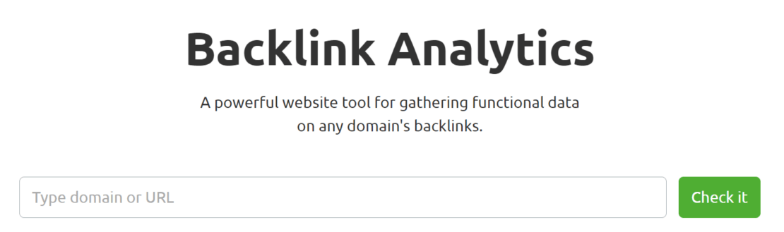 SEMrush backlink analytics työkalu